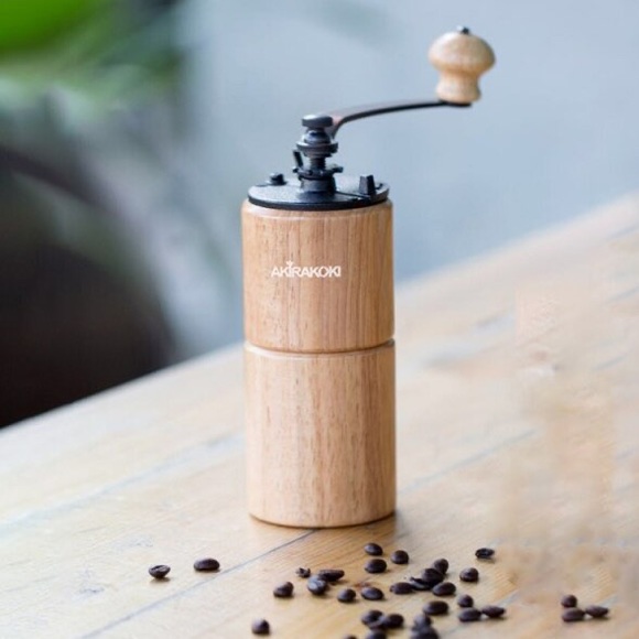 AKIRAKOKI Manual Coffee Grinder Wooden Cast Iron Burr - Picture 3 of 16